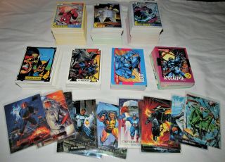 600,  Vintage Marvel Universe Cards 1988 1989 1992 Masterpieces Wolverine X - Men