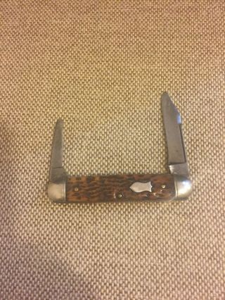 Vintage Schrade Cut Co.  Pocket Knife - Walden Ny Very Good