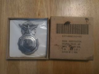 Vintage Dept.  Of The Air Force Security Police Badge