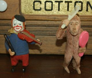 Vintage Schuco Clown And Monkey (?) - Wind - Up