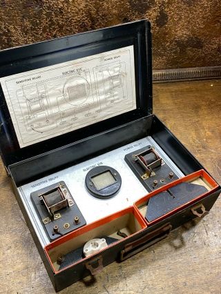 Vintage 1935 Ac.  Gilbert Electric Eye Toy In Metal Case