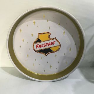 Vintage Falstaff Beer Tray St.  Louis,  Mo.  13 " Round Pre - Owned