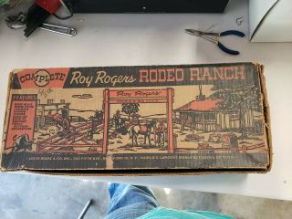 Vintage Marx Roy Rogers Rodeo Ranch Play Set Rare