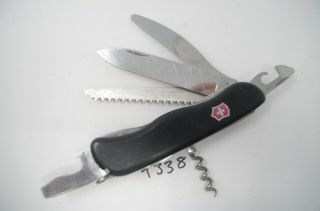 Black Victorinox Fireman Liner - Lock 111mm Swiss Army Rucksack Pocket Knife