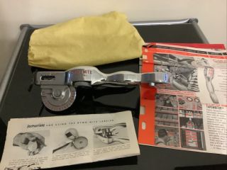 Dymo Dymo - Mite Tapewriter Model M - 22 Chrome Embossing Label Maker Vintage