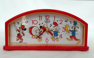 Disney Mickey Mouse Band Characters Musical Alarm Clock • Lorus • Goofy • Minnie