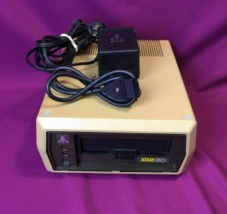 Vintage Atari 810 51/4 " Floppy Disc Drive With Oem Atari Power Supply C014319