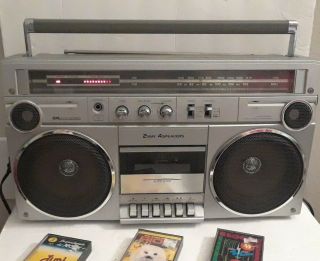 Vtg Sr 2100series 2 Way 4 Speakers Am/fm Cassette Stereo Boombox