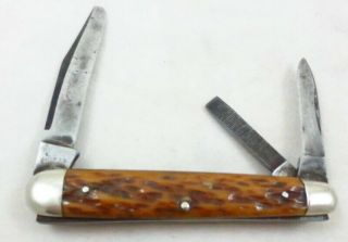 Vintage Remington Umc Made In Usa (3) Blade Knife