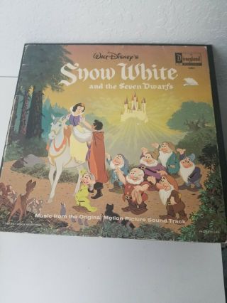 Vintage Walt Disney Snow White And The Seven Dwarfs 1968 Vinyl Record