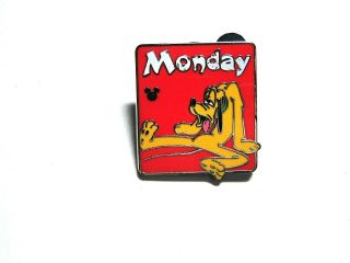 Disney Pin Hidden Mickey Pluto Days Of The Week - Monday [97229]