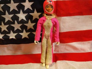 Vintage Topper Derry Daring Evel Knievel Action Figure Stunt Cycle Doll 1970s