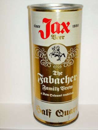 Jax Beer " Fabacher - Family Brew " (jackson Brewing) 16oz S/s Beer Can J4