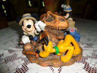 Awesome Disney’s Animal Kingdom Clock “big Dig In The Boneyard” Sculpture - Mickey