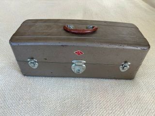 Vintage Sport King Union Steel Chest Corp Fishing Tackle Box