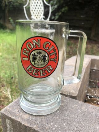 Vintage Iron City Beer Glass Mug - Pittsburgh,  Pa