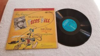 Roy Rogers Pecos Bill Walt Disney Melody Time Johnny Appleseed Rca 1949 Lp Vinyl