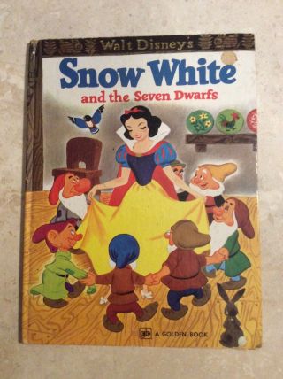 Vintage Walt Disney Snow White And The Seven Dwarfs A Golden Book 1979