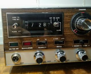 Vintage Bearcat 23B Pearce - Simpson CB Base Station Radio & Microphone 2