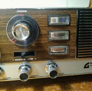 Vintage Bearcat 23B Pearce - Simpson CB Base Station Radio & Microphone 3