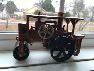 Antique Huber Steam Roller Hubley Cast Iron Toy Road Construction Tractor 1930s