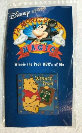 Disney Pin Winnie The Pooh Abc’s Of Me 12 Months Of Magic – 11171