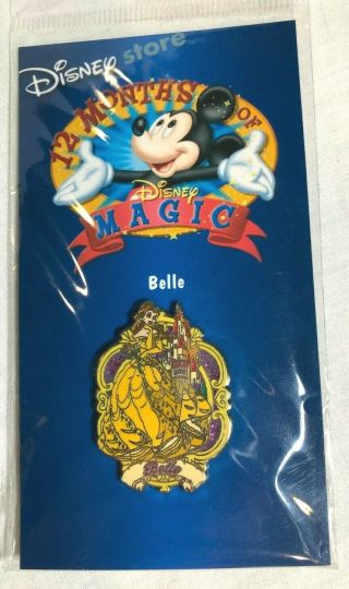Disney Pin Belle Beauty And The Beast 12 Months Of Magic - 9028