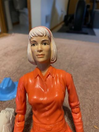 Vintage Marx Johnny Jane West Rare Salmon Red Doll Action Figure 2