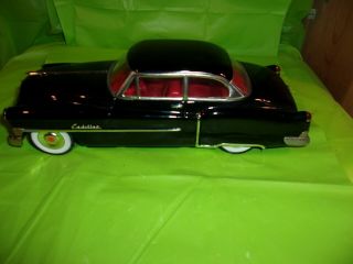1950 CADILLAC BLACK TWO DOOR TIN FRICTION DRIVE TOY CAR 3