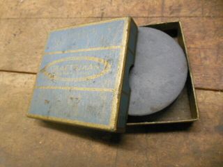 Vintage Craftsman 6450 3 " Round Axe Sharpening Stone Old Silicon Carbide Tool