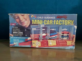 Child Guidance Toy Motorized Mini - Car Factory 1960s Cool Toy