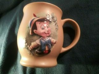 Disney Store Pinocchio 3d Coffee Mug Cup Raised Design Authentic