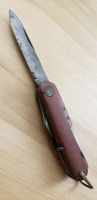 Vintage Rich A Herder Sportsman Utility Pocket Knife/ Solingen Germany