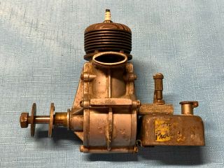 Vintage 1946 Hoof Products Fleetwind 60 Gas Ignition Model Airplane Engine &tank