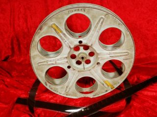5 VINTAGE 35MM 2000 FT.  14.  5 INCH METAL MOVIE THEATER FILM REELS MADE IN USA 3