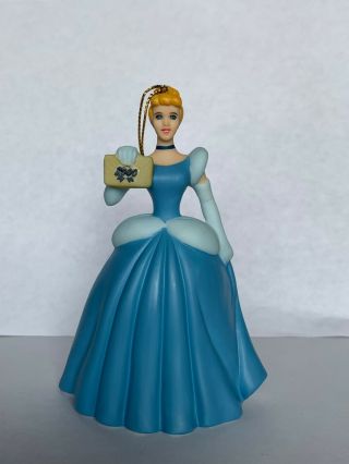 Grolier Porcelain Holiday Ornament Disney Dated 2000 Cinderella