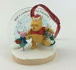 2005 Hallmark Disney Winnie The Pooh And Piglet Christmas Ornament