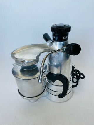 Vintage Salton Vesuviana Ex - 3 Espresso Maker Space Age Era Style Made In Italy