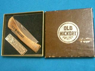 Vintage Ontario Knife Co Usa Old Hickory Andrew Jackson Lockback Folding Knife