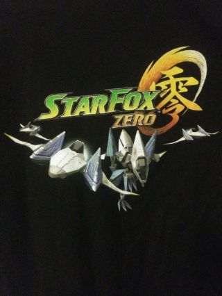 Vintage Star Fox Zero Nintendo Flight Crew Xl Shirt