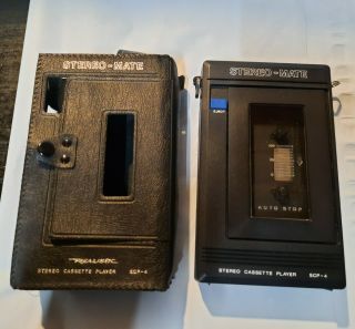 Vintage Realistic Scp - 4 14 - 618 Cassette Stereo Mate Walkman Cassette Recorder