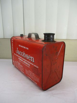 Vintage Jacobsen Power Mowers Snow Blowers Gas Oil Can Lawn Mower 2 1/2 Gallons 2