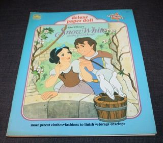 Vintage Disney Snow White And The Seven Dwarves Paper Dolls Book Uncut