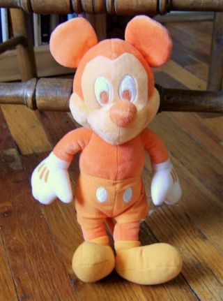Orange And White Plush Mickey Mouse Dreamsicle Colors Disney