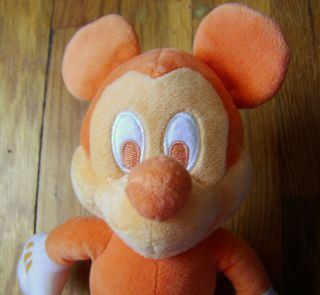 Orange and White PLUSH MICKEY MOUSE Dreamsicle Colors DISNEY 2