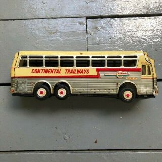 Vintage Continental Trailways Silver Eagle Express Tin Bus 27505 Japan