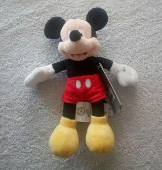 9 " Mickey Mouse Mini Bean Bag Plush Stuffed Animal Doll Toy Kids Disney Store