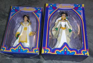 Disney Grolier Aladdin & Jasmine King Of Thieves Christmas Ornaments First Issue