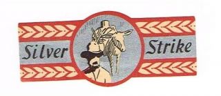 Scarce 1930s Washington Spokane Goetz Brewery Silver Strike Beer Neck Label