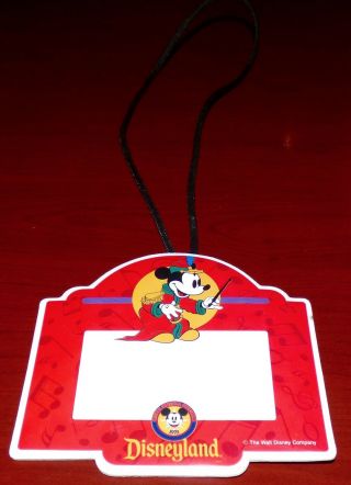 Walt Disney 1993 Disneyana Convention Official Name Tag Mickey Mouse